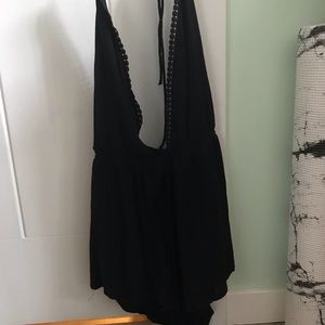 Chic & Sharp Little Black Romper (Never Worn)